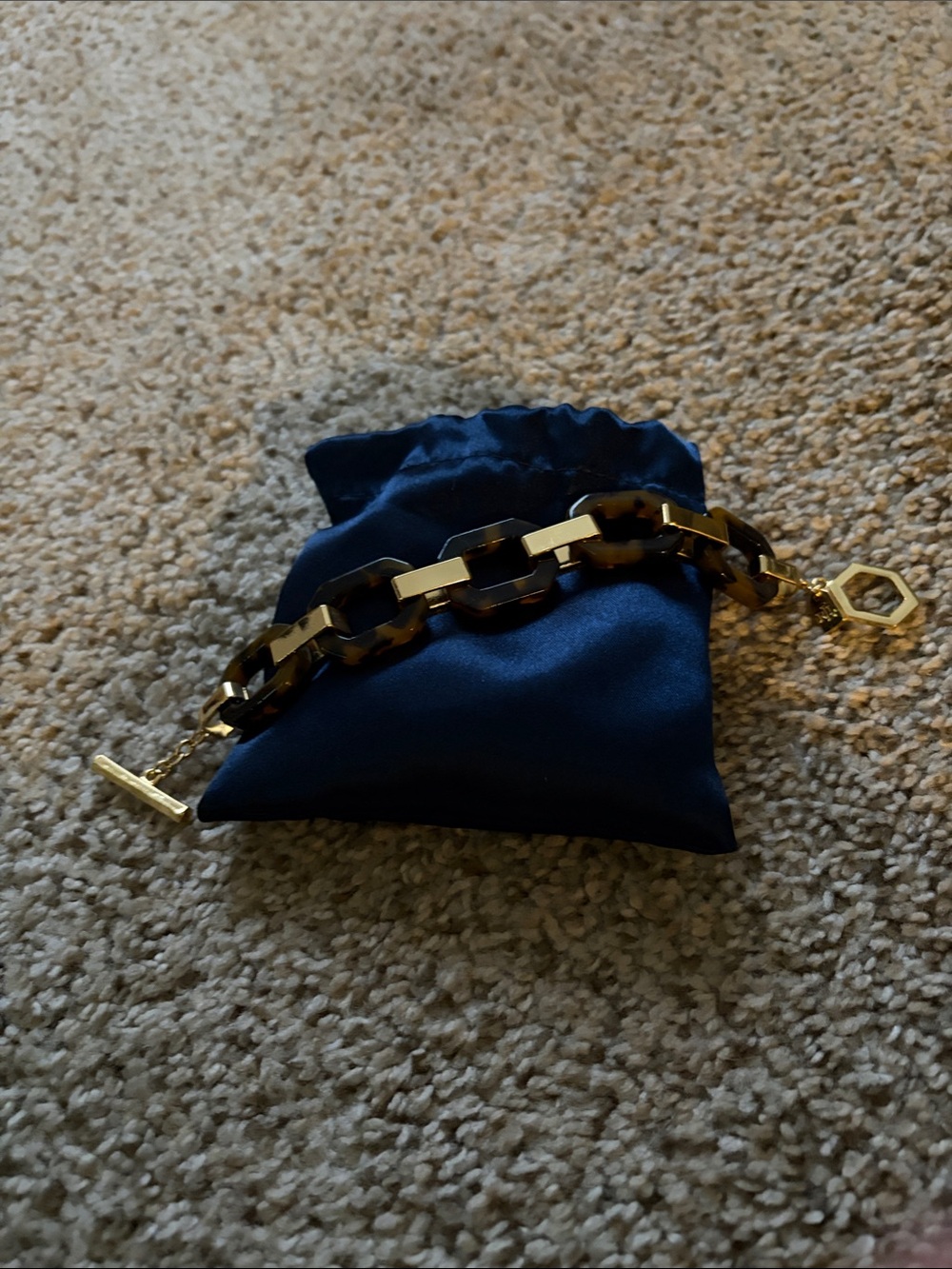 Gold Tortoiseshell Link Bracelet